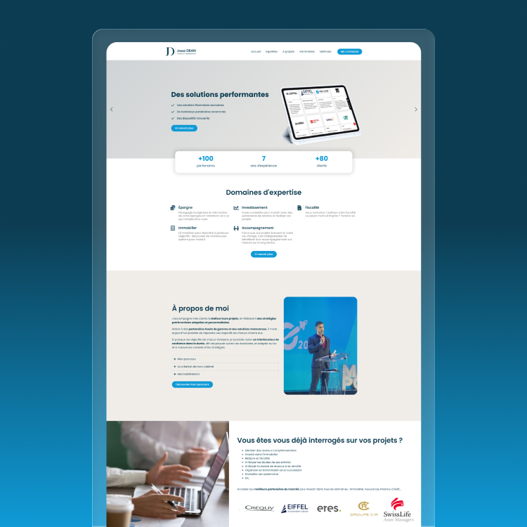 Photo du site internet de Dean Conseil