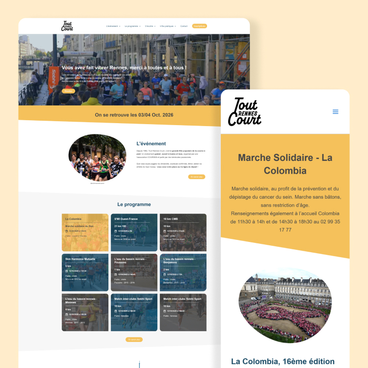 Photo du site internet de Tout Rennes Court